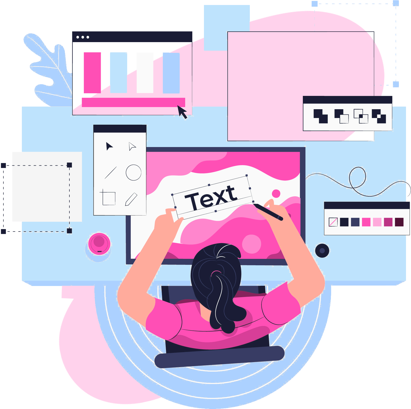 Freelance web developer and digital marketing expert working on laptop