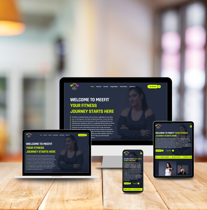 Meefit Fitness Training Website by CodebySJ